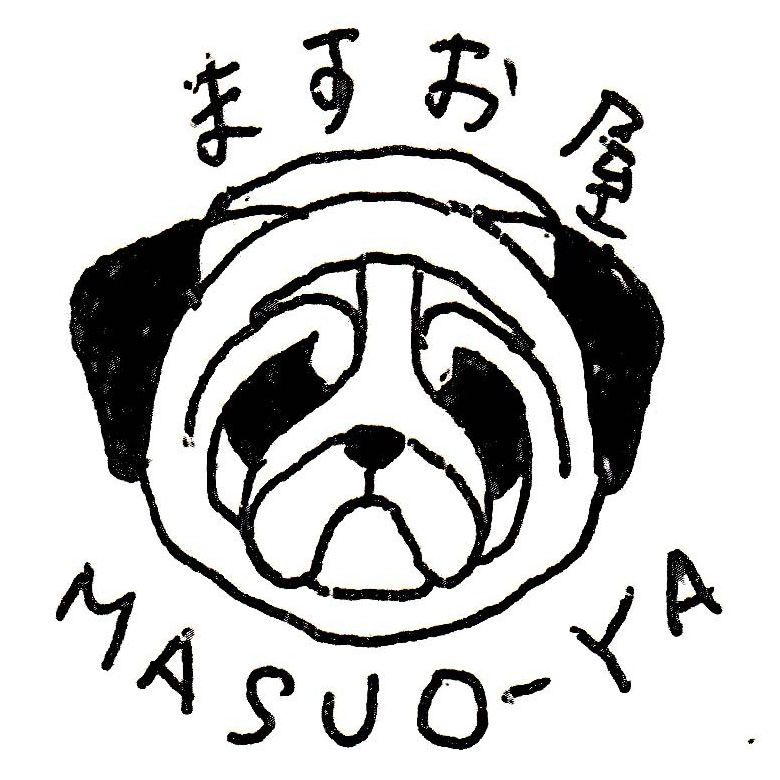 刺繍の図案をカラーにしてアレンジ Masuo Ya 公式サイト パグの似顔絵イラスト制作